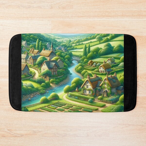 Item preview, Enchanted Village Retreat designed and sold by BestArtByArvind.
