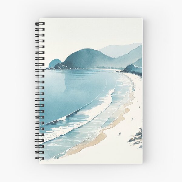 Item preview, Da Nang White-Sand Beach, Da Nang, Vietnam, Watercolor designed and sold by ArtfulMiller.