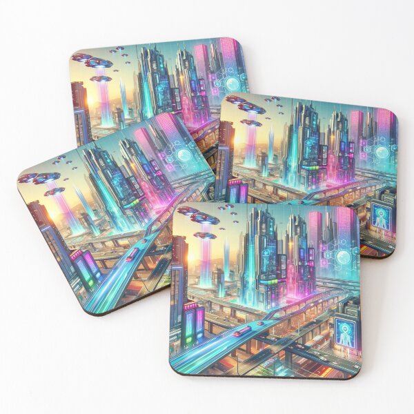 Item preview, Neon Metropolis designed and sold by BestArtByArvind.