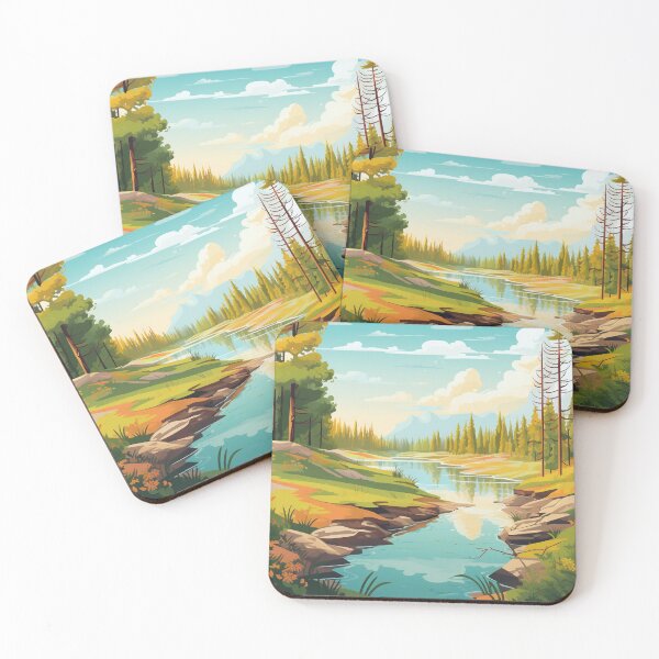 Item preview, Enchanting Karula - A Serene Landscape Illustration designed and sold by ZuelowArt.