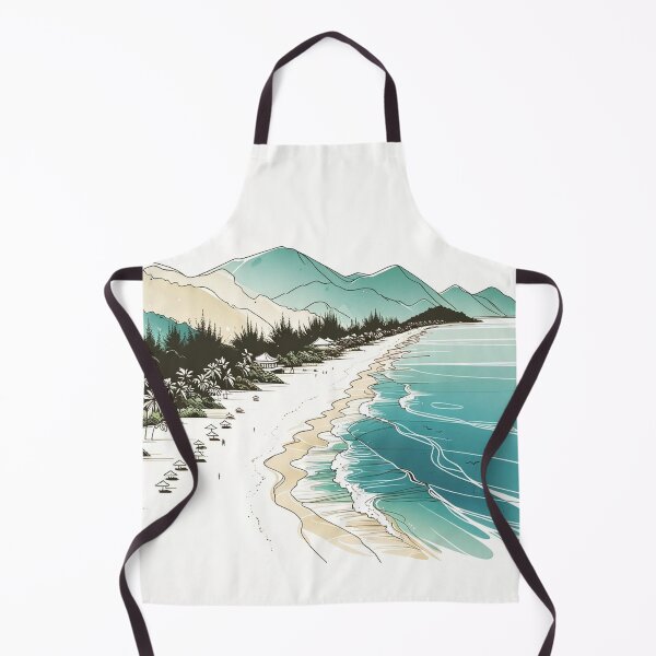 Item preview, Da Nang White-Sand Beach, Da Nang, Vietnam, Single Line designed and sold by ArtfulMiller.