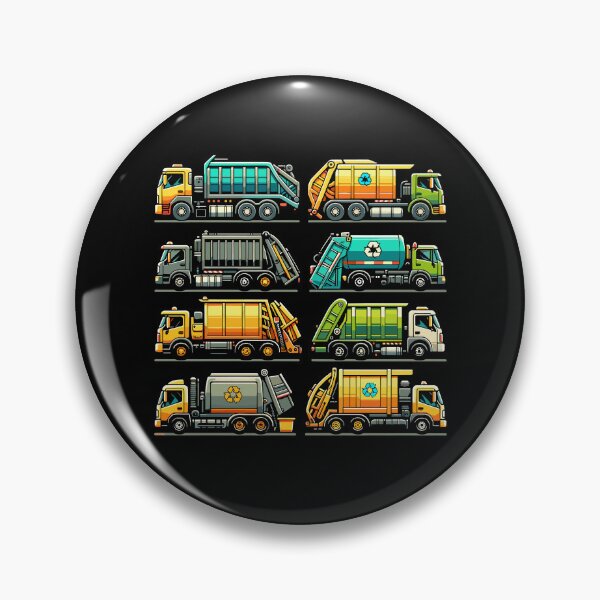 Item preview, Funny Garbage Trucks Trash Recycling Day Waste Separation Bin Management Collector Birthday Boys Kids Toddler designed and sold by UntitledMonster.