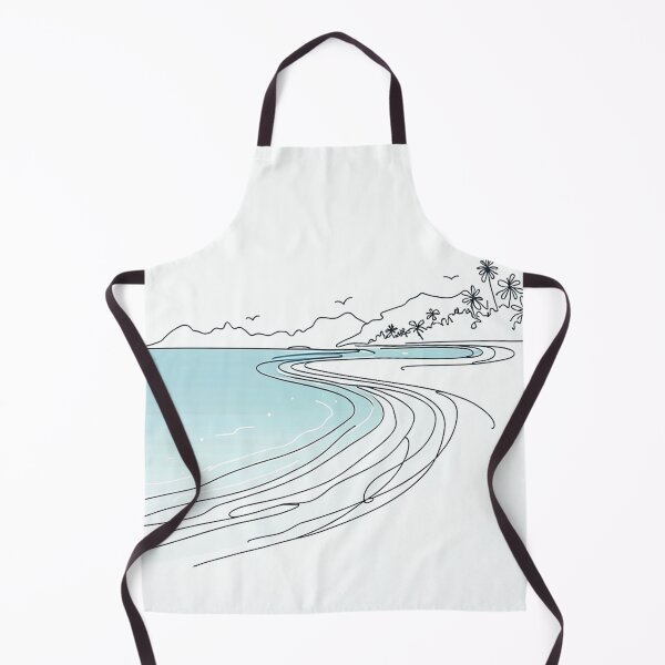 Item preview, Matira Beach, Bora Bora, French Polynesia, Single Line. designed and sold by ArtfulMiller.