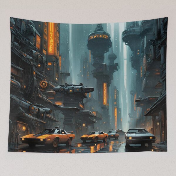 Item preview, Yellow Cabs in a Steampunk City designed and sold by Bright-Moonrise.