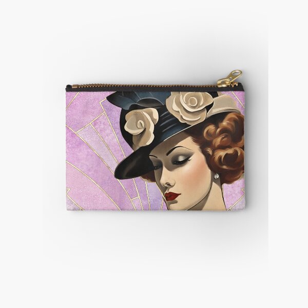 Item preview, Pink Lady Margaret Art Deco Aristocrático retrato de 1920 designed and sold by ArDecoS.
