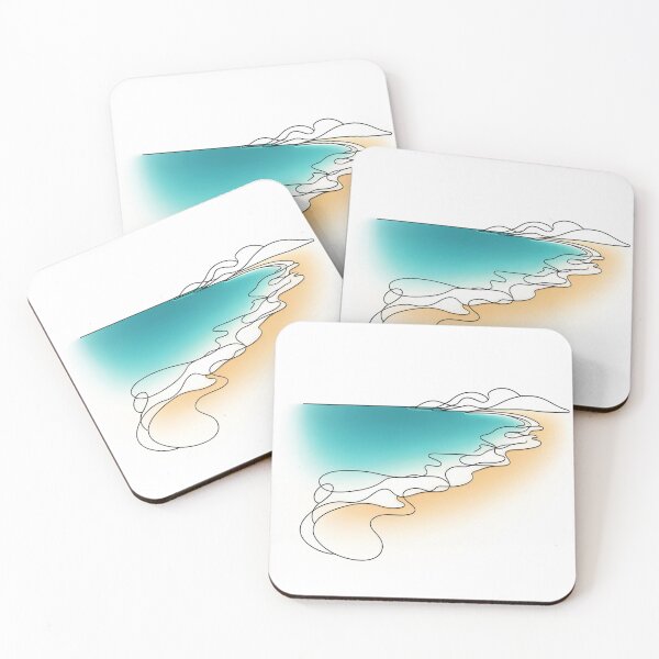 Item preview, Grand Anse Beach, Grenada, Single Line Artwork designed and sold by ArtfulMiller.