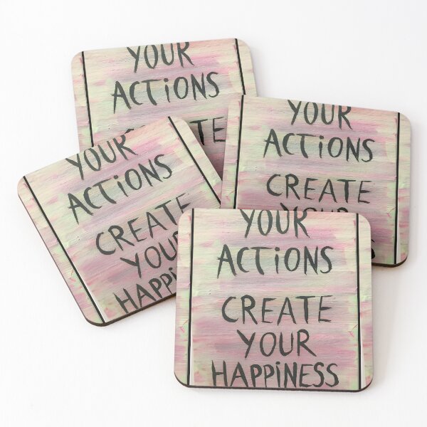 Item preview, Your Actions Create Your Happiness designed and sold by ShePrompts.