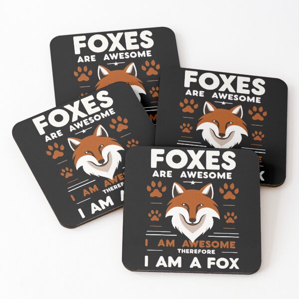 Item preview, Foxes Are Awesome I am Awesome Therefore I am A Fox designed and sold by Azrora.