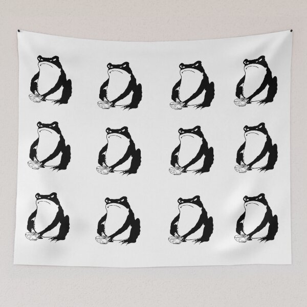 Item preview, Vintage Grumpy Amphibians: 12 Matsumoto Hoji Frog Collection designed and sold by EmeraldeaArt.