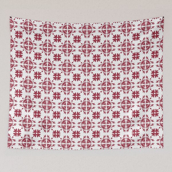 Item preview, Crimson Floral Tile Pattern designed and sold by Jared Davies.