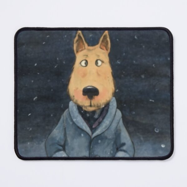 Item preview, Winter Dog, Snowy Night, Watercolor designed and sold by Cr320.