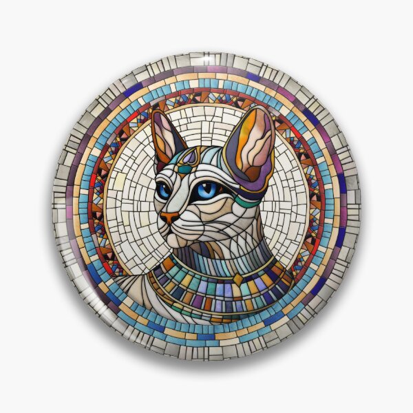 Item preview, Egyptian Cat -Mosaic Art designed and sold by k9printart.