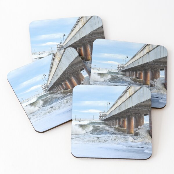 Item preview, Waves Splash Under Bridge designed and sold by Anastasia Kaneva.