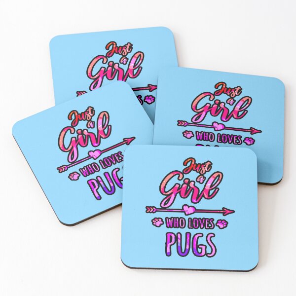 Item preview, Just a Girl Who Loves Pugs designed and sold by creativerooney.