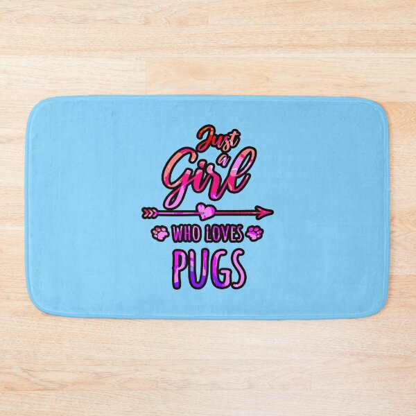Item preview, Just a Girl Who Loves Pugs designed and sold by creativerooney.