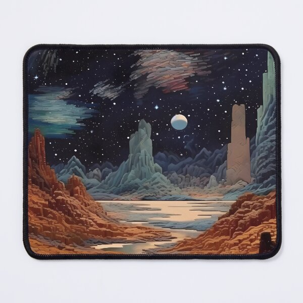 Item preview, Celestial Beauty: Vibrant Galactic Landscape Art. designed and sold by GiveMeMood.