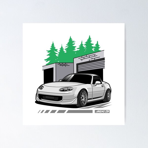 Item preview, Mazda MX-5 White Version designed and sold by vektoranda.