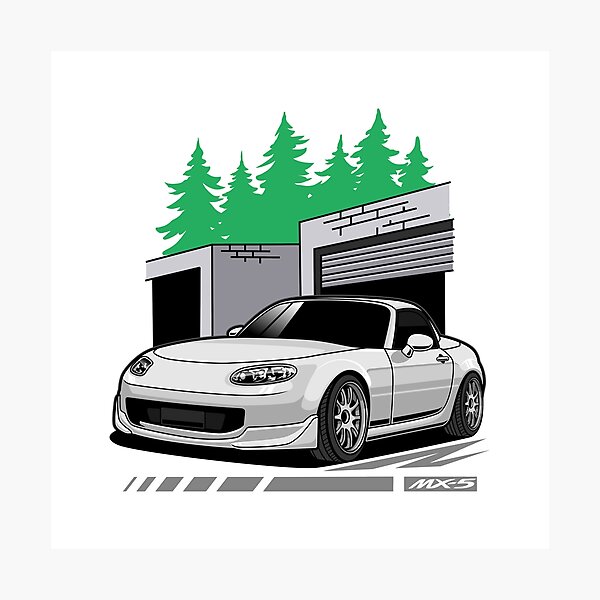 Item preview, Mazda MX-5 White Version designed and sold by vektoranda.