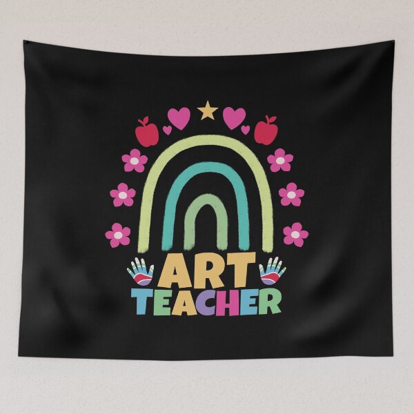 Item preview, Art teacher cute colorful text designed and sold by Think4Prints.