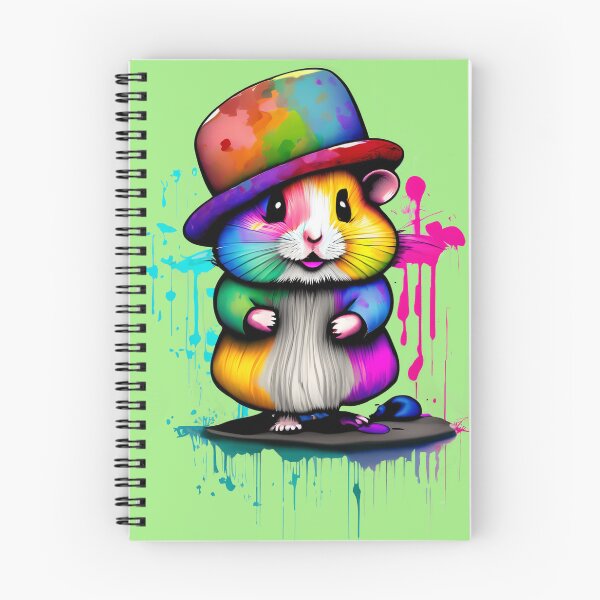 Item preview, Hamster wearing a colorful hat designed and sold by Firas Aljazzar.