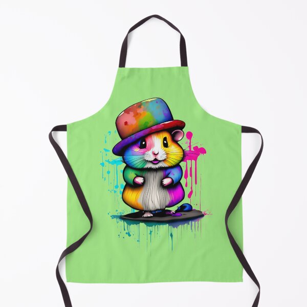 Item preview, Hamster wearing a colorful hat designed and sold by Firas Aljazzar.
