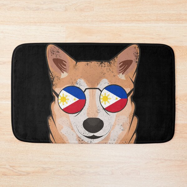 Item preview, Vintage Patriotic Shiba Inu Filipino Flag designed and sold by feether-store.