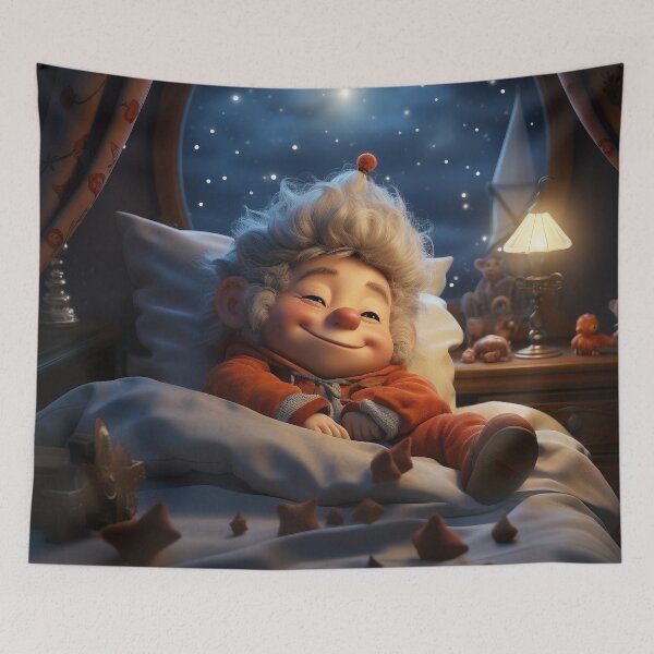 Item preview, Cute goodnight gnome before falling asleep designed and sold by Bettina  Kienitz.