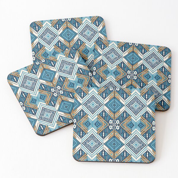 Item preview, Blue symmetrical boho pattern 18583 b xl designed and sold by pASob-dESIGN.