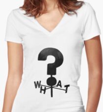 Gravity Falls WHAT? Women's Fitted V-Neck T-Shirt