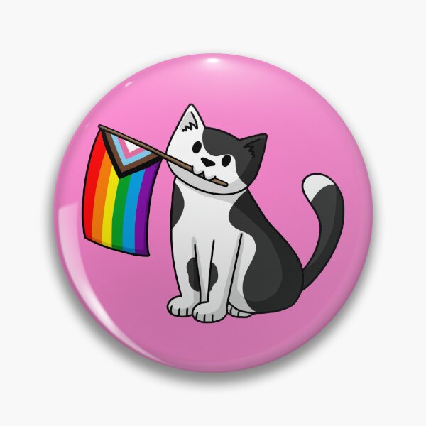 Item preview, Progress Pride  Pride Cat designed and sold by doodlecats.