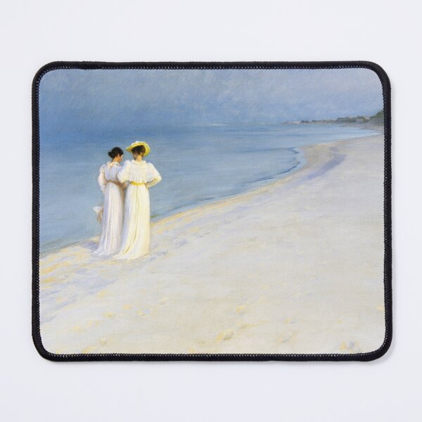 Artikelvorschau, Sommerabend am Strand von Skagen (1893), ästhetisches Gemälde von Peder Severin Krøyer entworfen und verkauft von Suzana Djordjevic.
