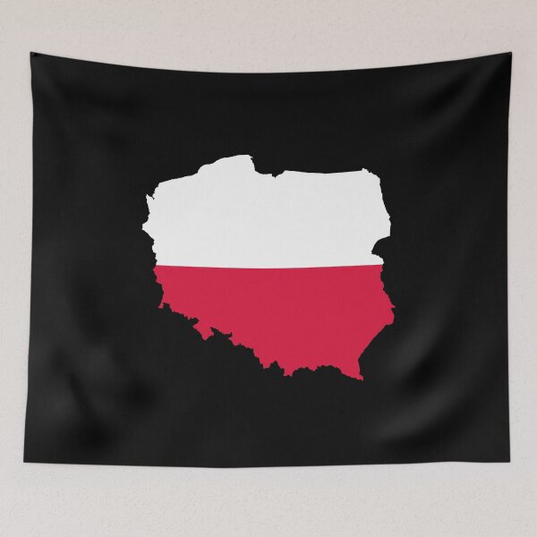 Item preview, Flag Map of Poland designed and sold by feether-store.