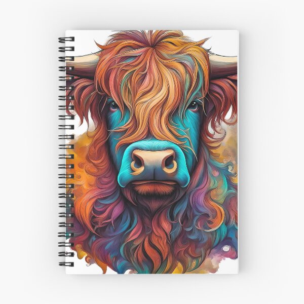 Item preview, Colourful Highland Cow  designed and sold by Zenvo.