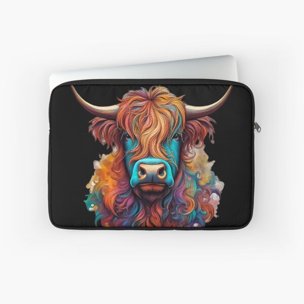 Item preview, Colourful Highland Cow  designed and sold by Zenvo.