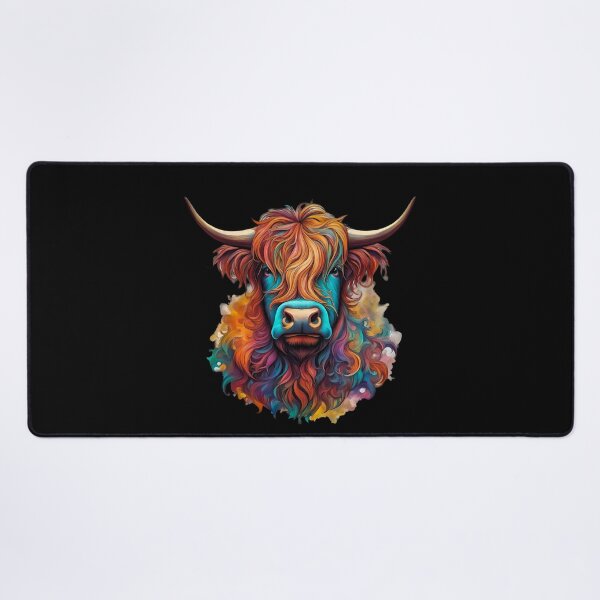 Item preview, Colourful Highland Cow  designed and sold by Zenvo.