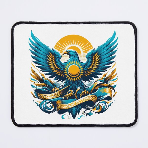 Item preview, Kazakhstan eagle coat of arms flag dynamic gift designed and sold by Pineapple-Tree.