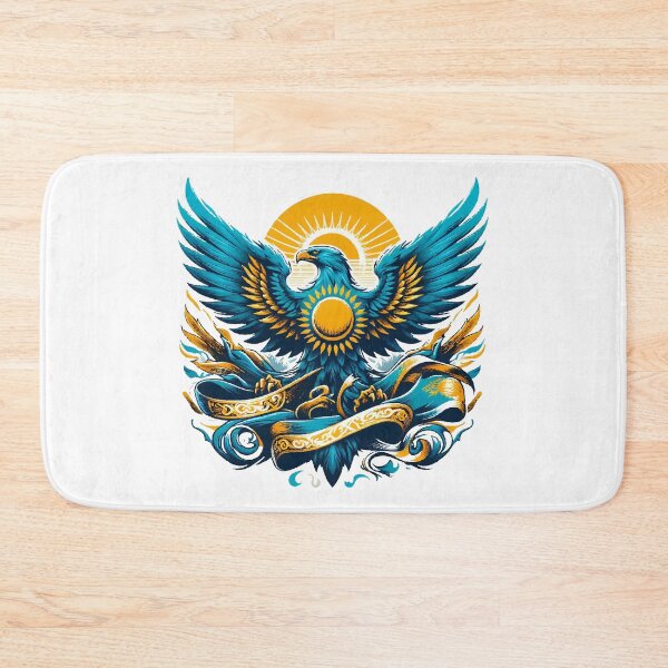 Item preview, Kazakhstan eagle coat of arms flag dynamic gift designed and sold by Pineapple-Tree.