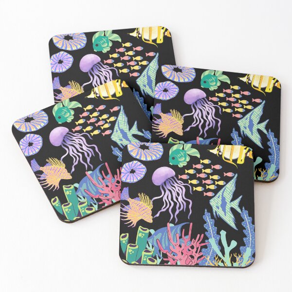 Item preview, Underwater Oasis - Vibrant Ocean with Plants and Fish designed and sold by ScoobyN.