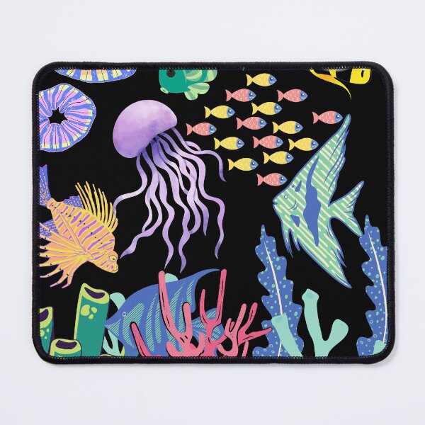 Item preview, Underwater Oasis - Vibrant Ocean with Plants and Fish designed and sold by ScoobyN.
