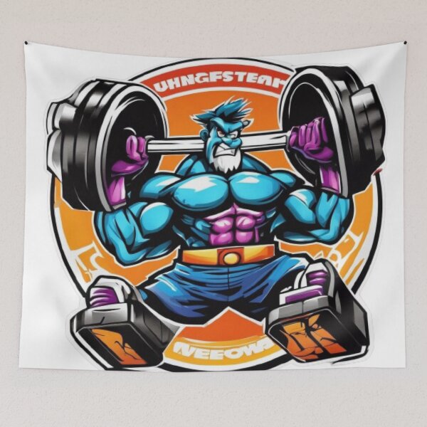 Item preview, Barbell Buddy: The Animated Lifting Legend designed and sold by HarmonyGuitars.