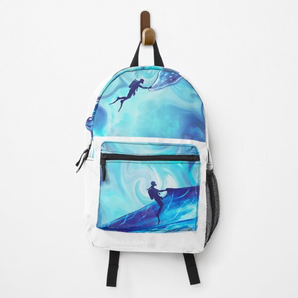 Item preview, The blue whale is swimming with divers designed and sold by drawlinershop.