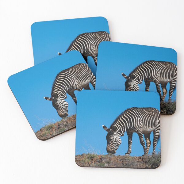 Item preview, Mountain Zebra with blue sky background designed and sold by TwigaTravel.