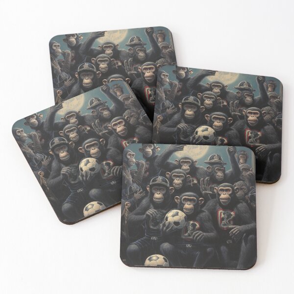 Item preview, monkey soccer team designed and sold by PeaceeandLovee.