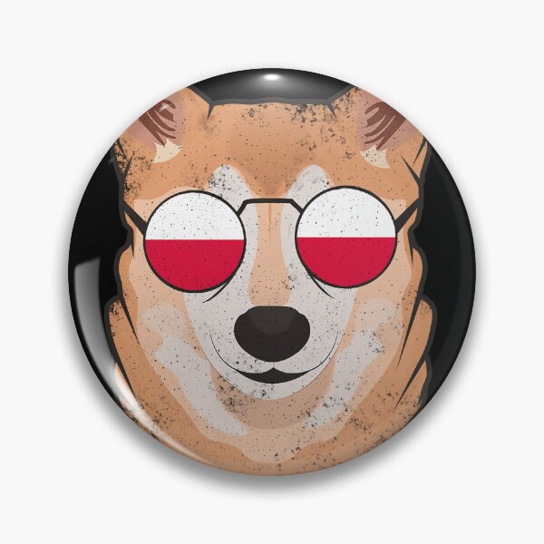 Artikelvorschau, Vintage patriotische Shiba Inu polnische Flagge entworfen und verkauft von feether-store.