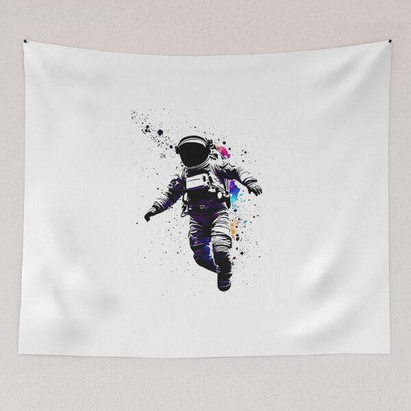 Item preview, Cosmic Freedom: Illustration of the Floating Astronaut designed and sold by BubblyDelight.