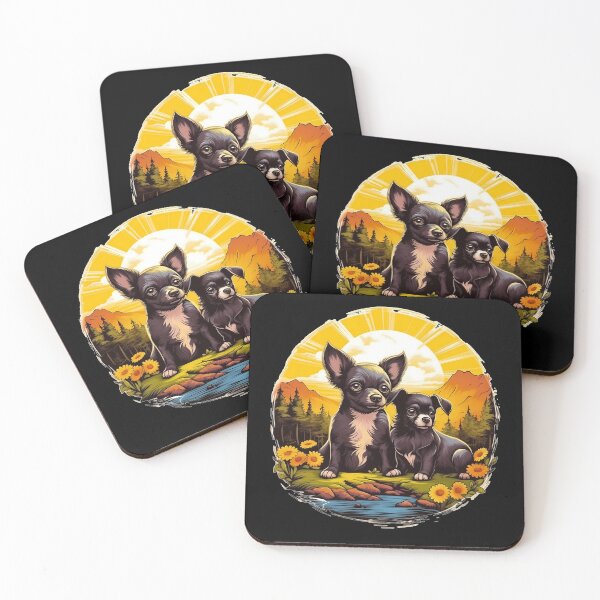 Item preview, Cute illustration of a chihuahua dog breed puppy designed and sold by NBSStore.