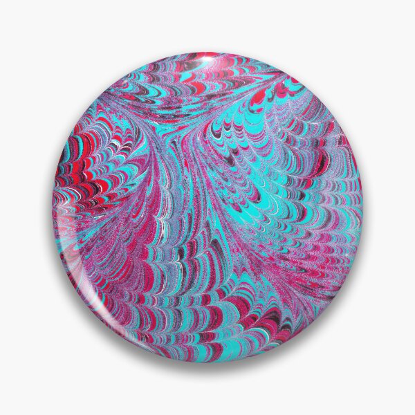 Item preview, marbling art red tulip drawing pattern designed and sold by melektesla.
