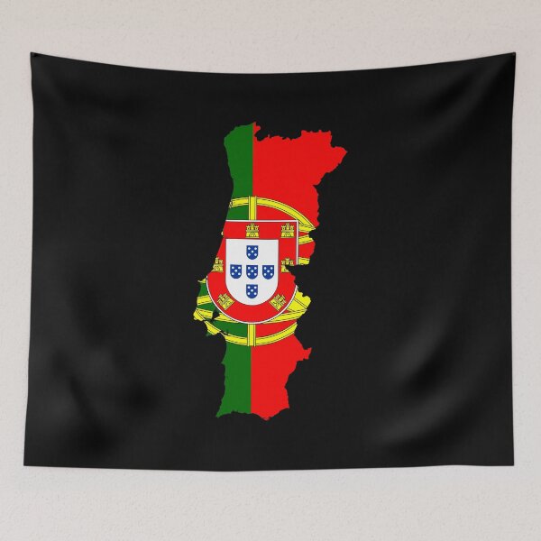 Item preview, Flag Map of Portugal designed and sold by feether-store.
