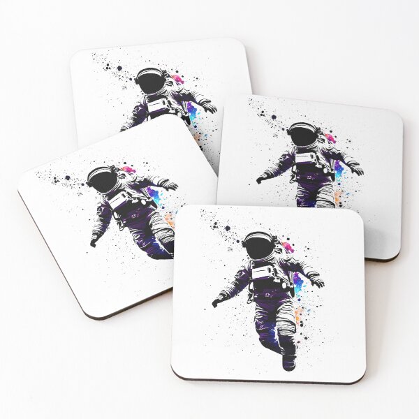 Item preview, Cosmic Freedom: Illustration of the Floating Astronaut designed and sold by BubblyDelight.