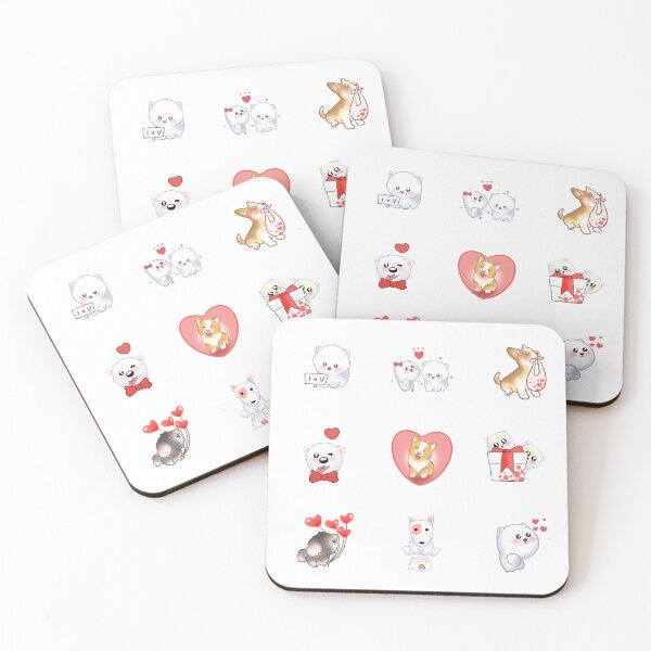 Item preview, cute puppy in love designed and sold by huape.
